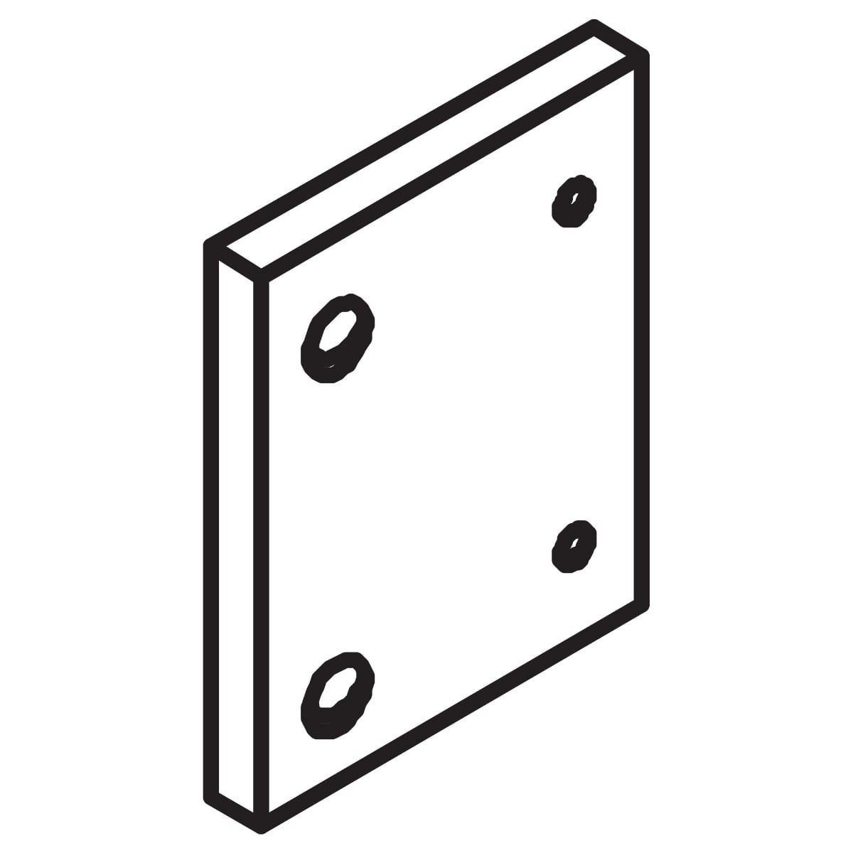 54048-R12 - Quikset Multi Game Swivel Table Leg End Panel B - 4 Pack