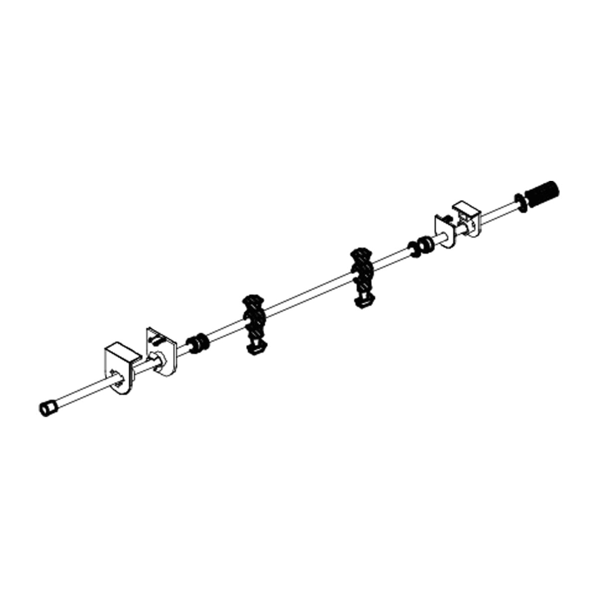 54087X-R3 - Replacement 2 Man Black Rod - 1 Pack