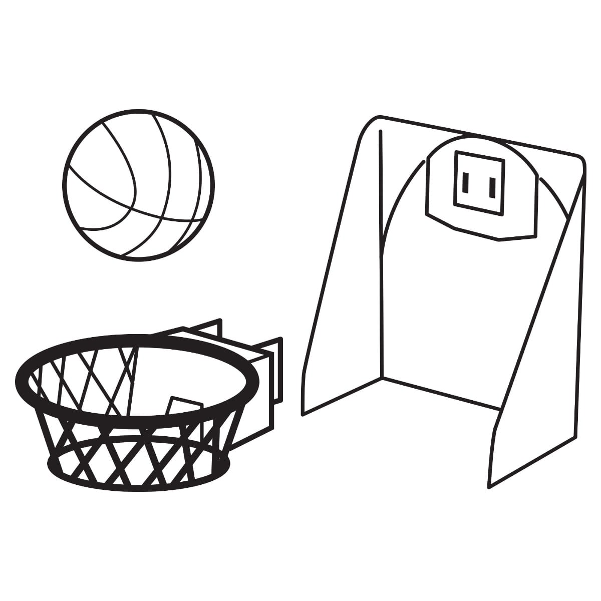 55999-R1 - 5-in-1 Sports Center Basketball Set - 2 Pack