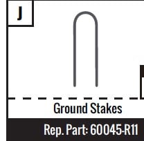 Replacement Ground Stake - 4 pack