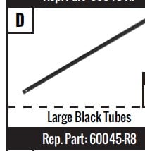 Replacement Large Black Tube - 2 Pack