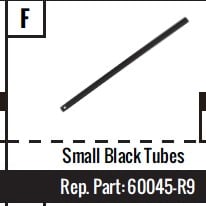 Replacement Small Black tube - 2 Pack 