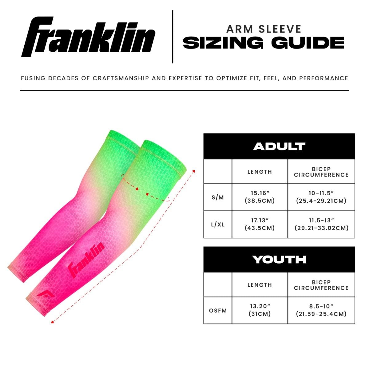 Baseball Arm sleeve - Watermelon