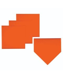 Cannon Sports Orange Throw down Base Set with Home Plate for Baseball Softball, 
