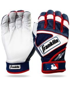 New FRANKLIN Powerstrap Chrome Series Batting Gloves Red Large 