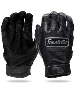 Franklin Sports MLB Classic One LT Baseball Batting Gloves - Black/Gold -  Adult Medium - Pair 