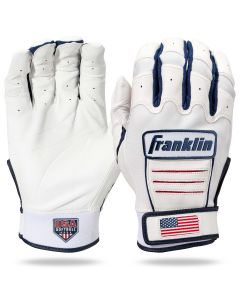Franklin Sports 2ND SKINZ XT Baseball Batting Gloves Black White Adult NEW NWT 