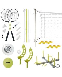 Franklin Sports Advanced Badminton and Volleyball Combo Set 