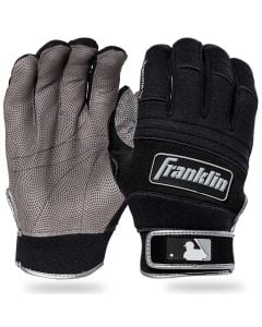 XS New Franklin Shok-Wave Batting Gloves Black White Gray YOUTH 