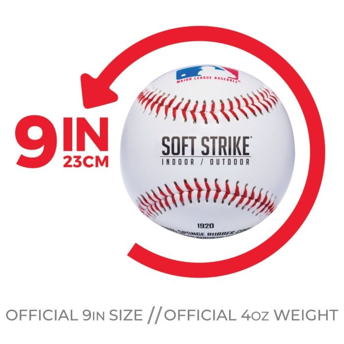 Pelota de béisbol Franklin Sports 30 Club Soft Strike PVC Laminado