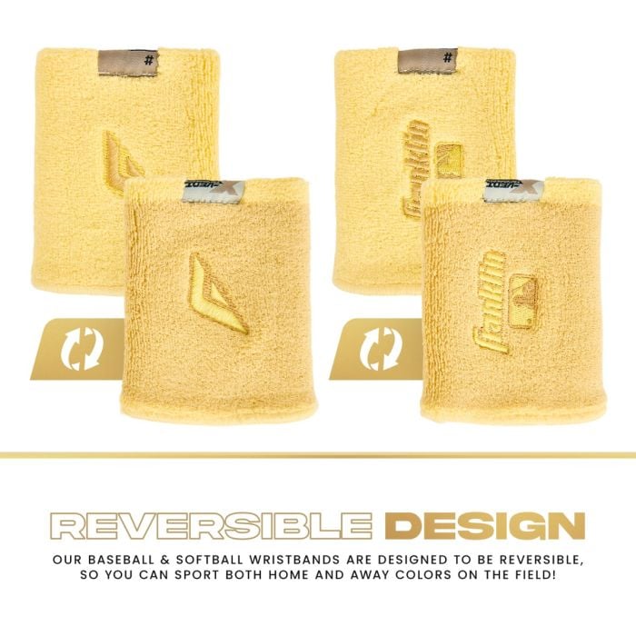 Franklin Sports MLB Wristbands - Xvent - Baseball + Softball - 4