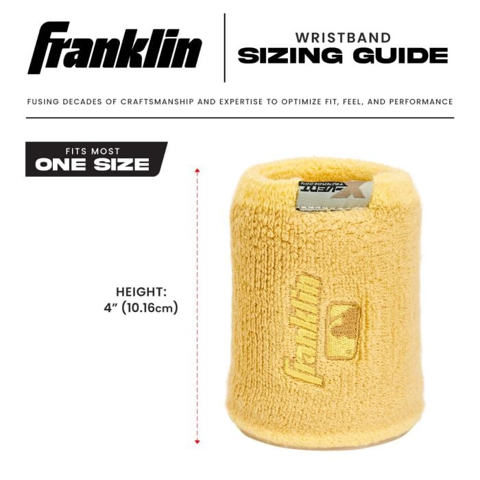 Franklin Sports MLB Wristbands - Xvent - Baseball + Softball - 4