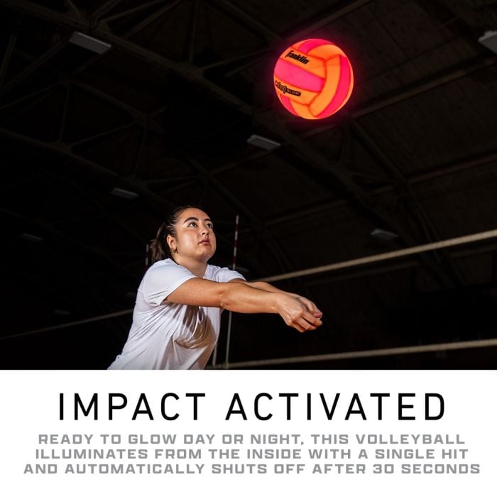 Crazy Glow Light Up LED Volleyball + Air Pump - Deflated