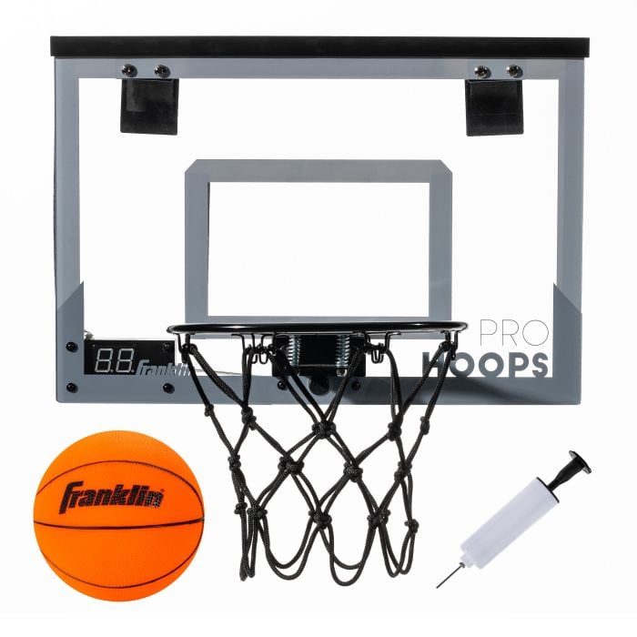 Franklin Sports LED Light Up Over The Door Mini Basketball Hoop