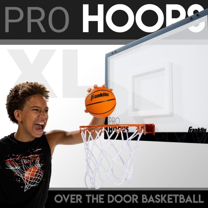 Franklin Sports XL Over The Door Mini Basketball Hoop - Slam Dunk