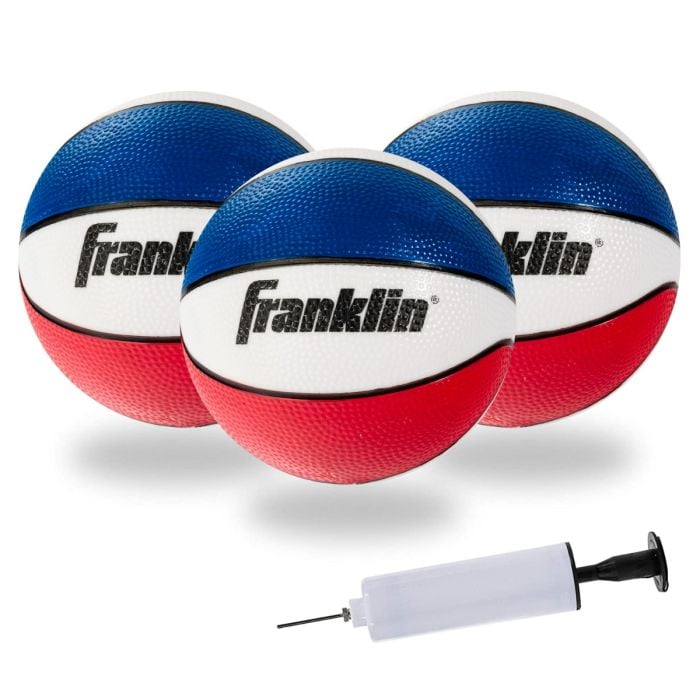 Franklin Sports Indoor Mini Basketballs - 3 Pack - Slam Dunk