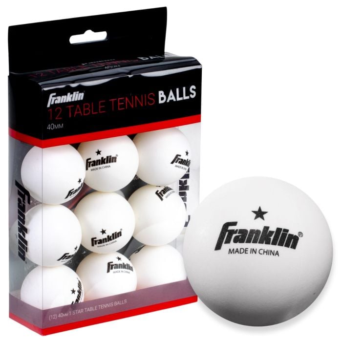 Table Tennis Balls - 40mm - 12 Pack | Franklin Sports