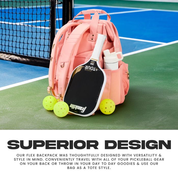 Franklin Sports Flex Pickleball Backpack - Pickleball Bags for