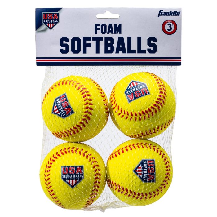 Ballons De Softball Franklin Sports Foam Practice - Taille Officielle - Jaunes (Lot ?)