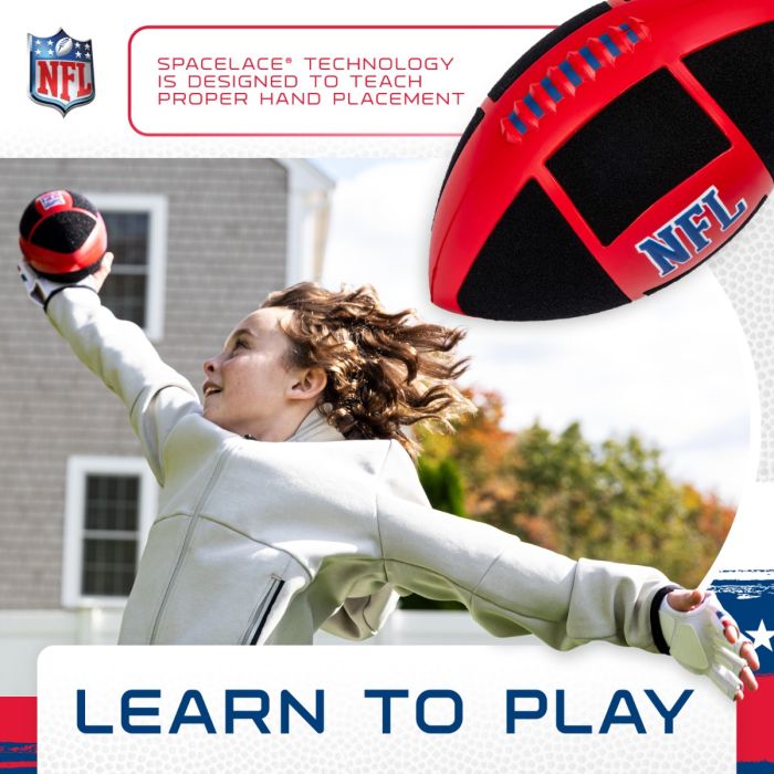 Franklin Sports NFL Sticky Fingers Kids Football + Receiver Glove