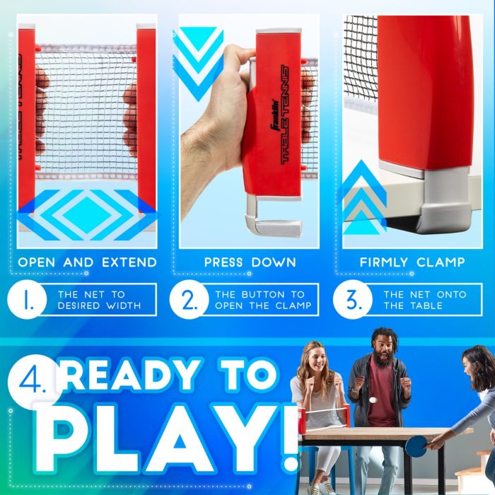 Franklin Sports Table Tennis To-Go - Thumbnail 3