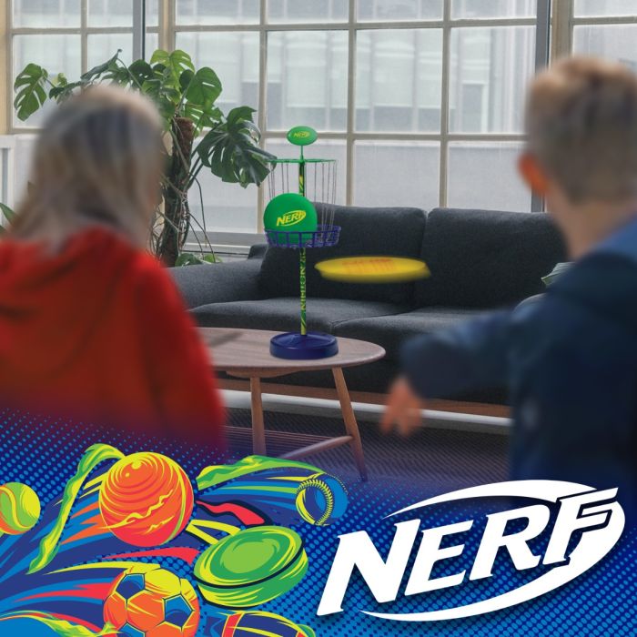 NERF Disc Golf Starter Set - Mini Disc Golf Discs + Disc Golf