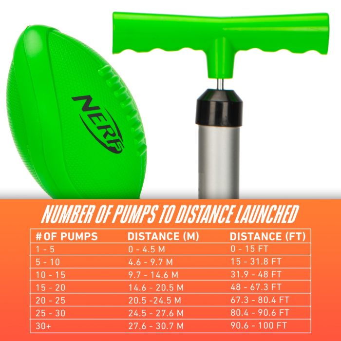 NERF QB Pro Throw Football Passer | Franklin Sports
