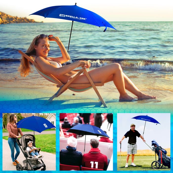 All-Weather Fishing & Beach Umbrella With Ground Fork - 720° Rotatable, Sun & Rain Protection, Aluminum Pole