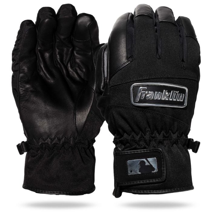 Franklin Sports MLB Coldmax Glove Pair Black Black Franklin Sports