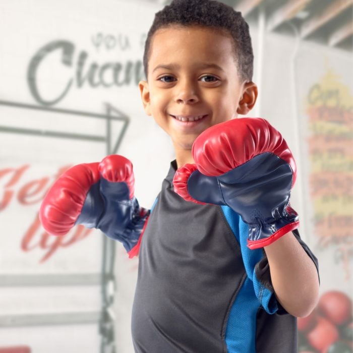 Boxing gloves and punching bag for kids online