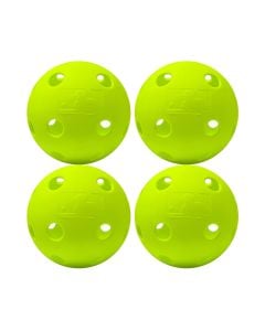 4 plastic softballs
