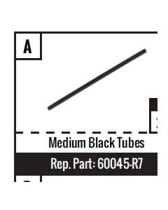 Replacement Medium Black Tube - 4 Pack