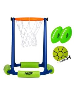 Nerf Floating Football & Basketball Set
