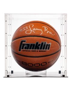 basketball and soccer ball display case