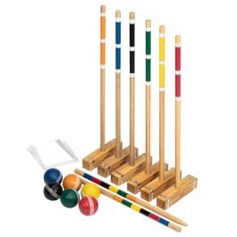 Vintage croquet games, Croquet popular sport, Croquet set