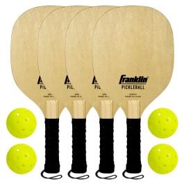 Franklin Sports Wooden Pickleball Paddle And X-40 Pickleball Set ...