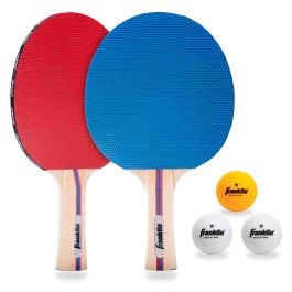 Table Tennis Ping Pong Set 2 Player Includes 3 Balls Two Paddle Bats Game Set Uk 