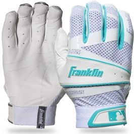 Size Small & Color Teal Pair of Franklin Fastpitch Freeflex XT Batting Glove 
