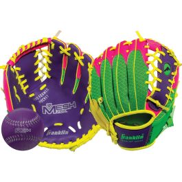 Infinite Web® Franklin Teeball Fielding Glove Baseball Handschuh 10,5" blau 
