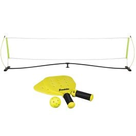 Pickleball Quikset Starter Set Indoor Outdoor Sports Play Game 2 Paddle Net Ball 