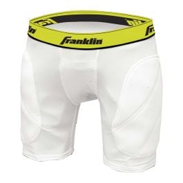 Franklin Adult Compression Shorts Baseball Softball Sports White Black XL Medium