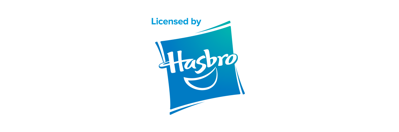 Licensed by Hasbro logo