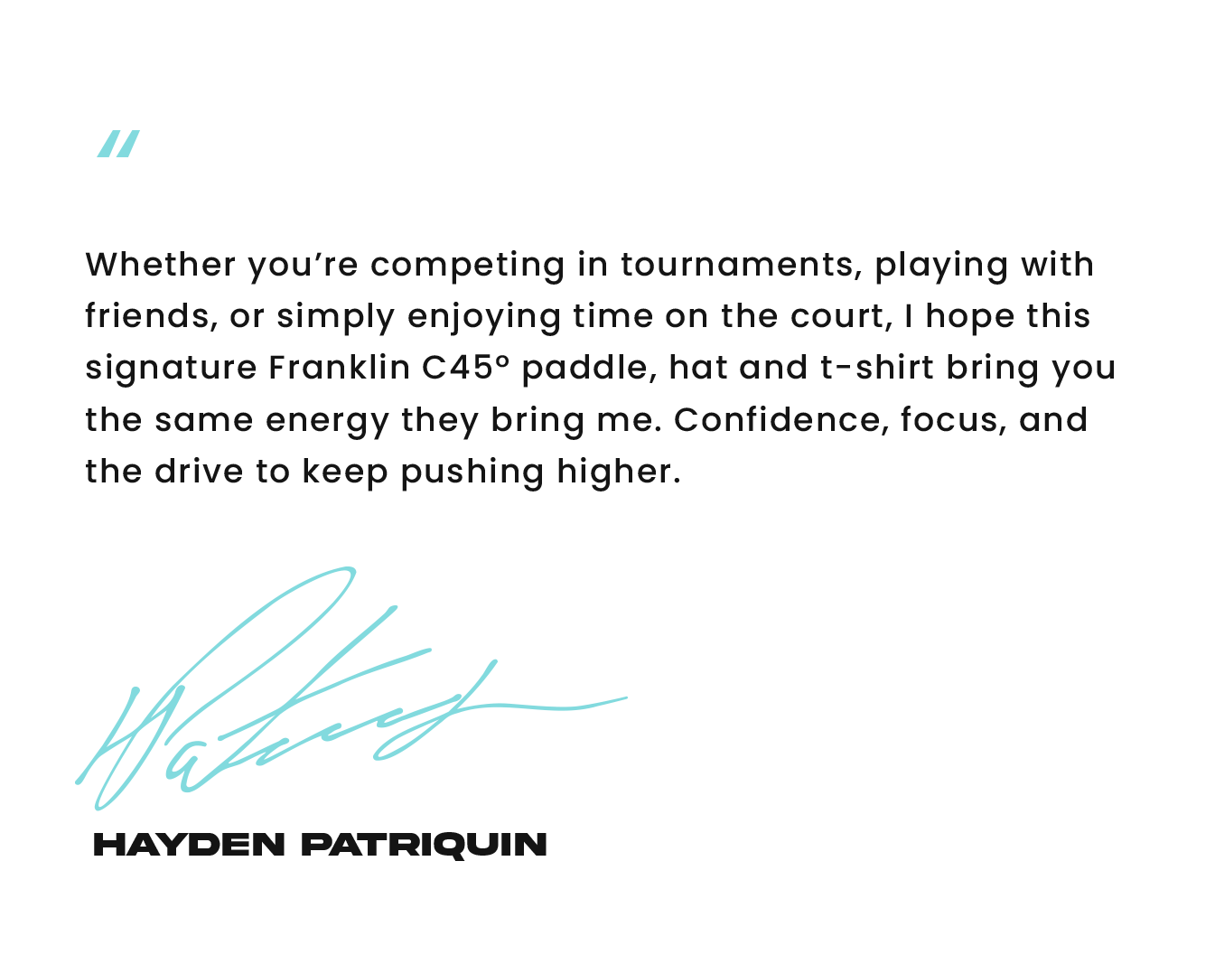 hayden patriquin capsule collection quote