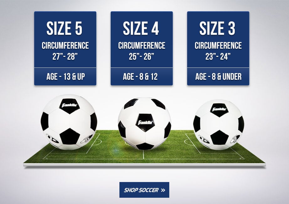 Soccer Ball Sizing Chart by Age Franklin Sports