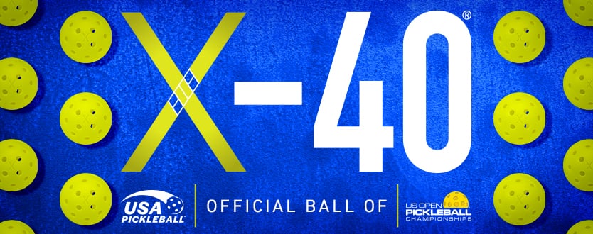 x-40 the official ball of the USA Pickleball