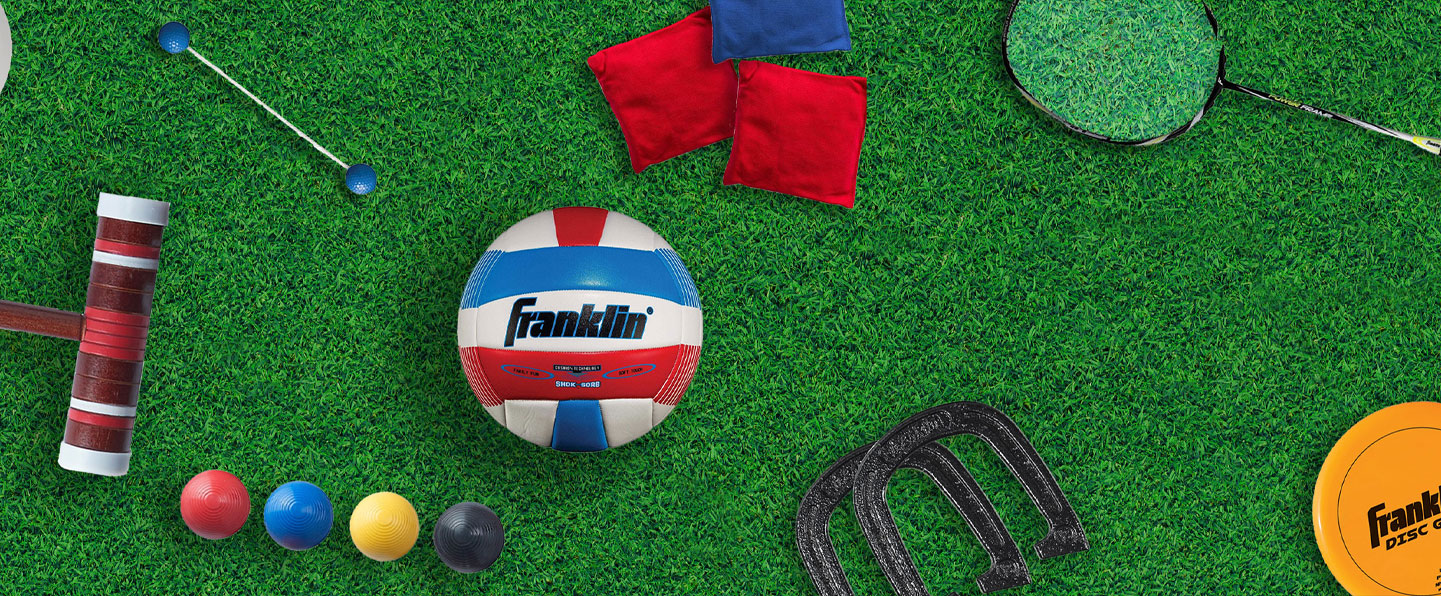 outdoor games laying on the grass